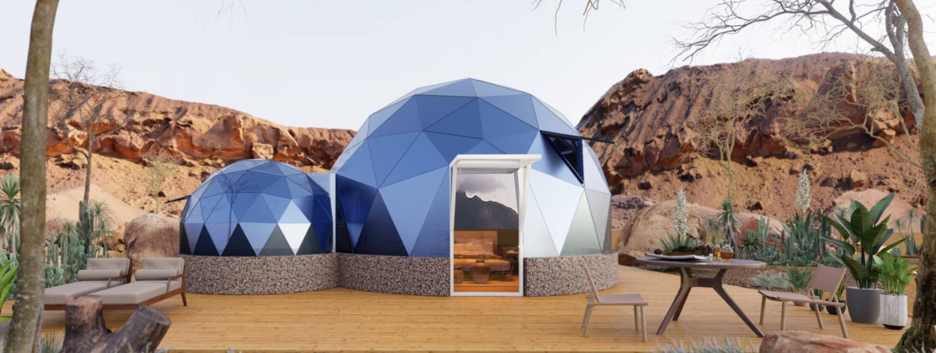 临河区球形智能光伏玻璃星空房